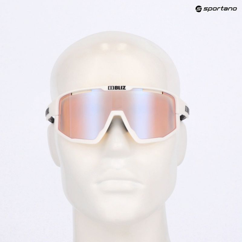 Napszemüveg Bliz Fusion Nano Optics Nordic Light matt white/ coral/ orange w blue multi 7