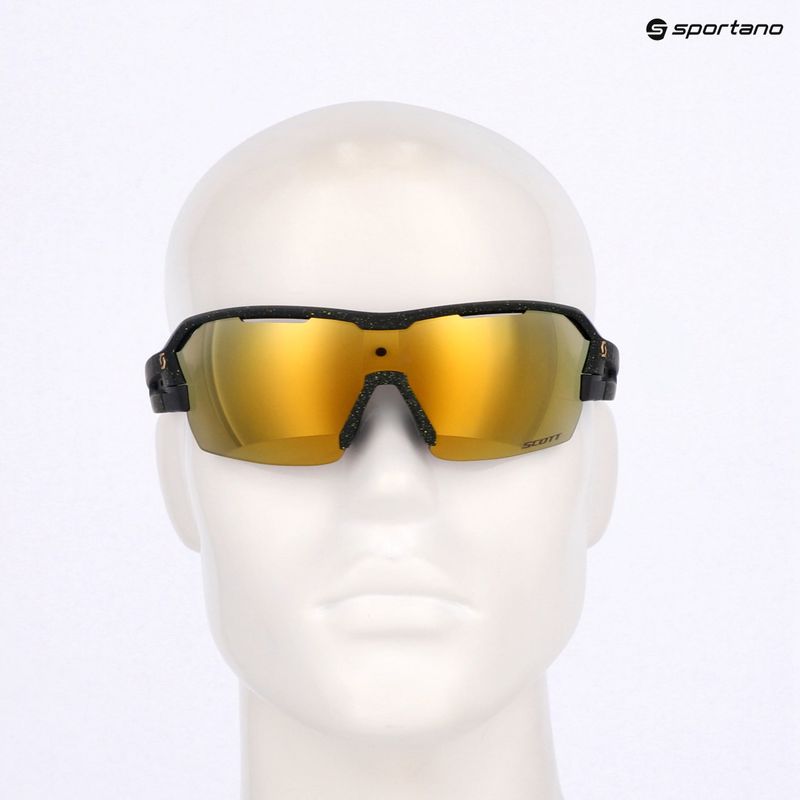 SCOTT Spur black/yellow/gold chrome/clear napszemüveg 12