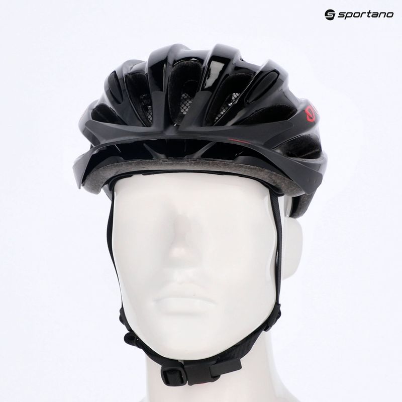 Kerékpáros sisak Giro Revel black bright red 11