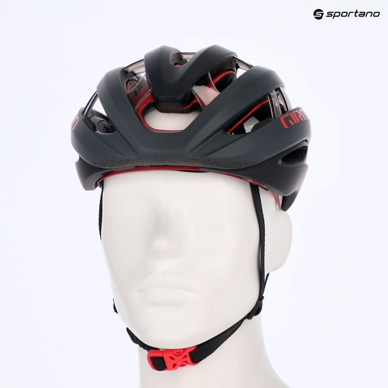 Kerékpáros sisak Giro Aries Spherical MIPS matte carbon red 13
