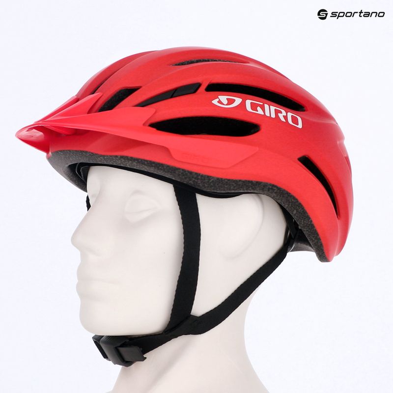 Gyerek kerékpáros sisak Giro Register II matte bright red/white 13