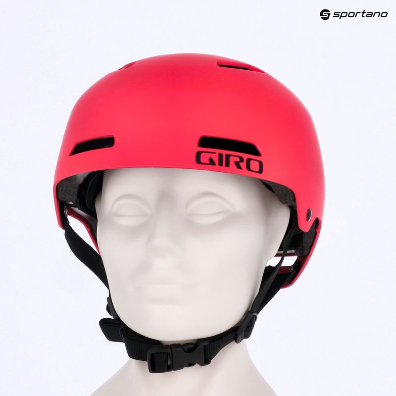 Gyerek kerékpáros sisak Giro Dime FS matte bright red 11
