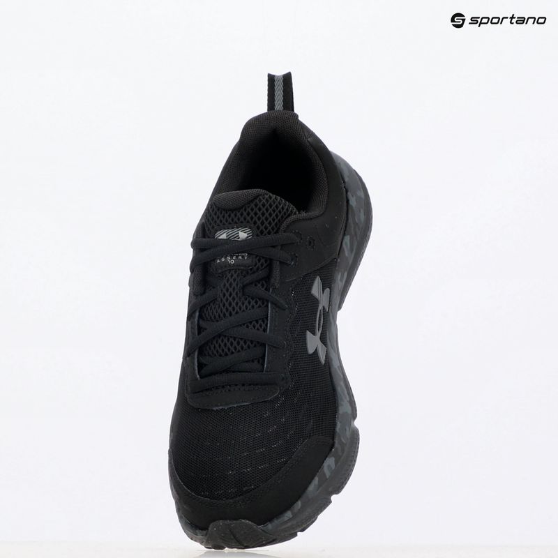 Under Armour Charged Assert 10 Camo fekete/fekete/szürke férfi futócipők 6