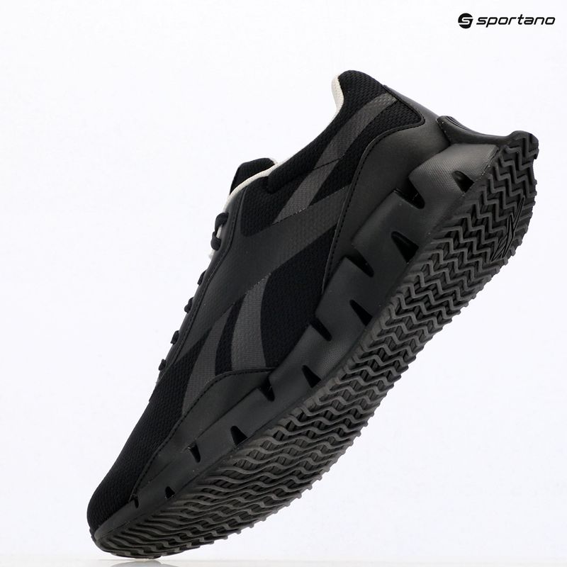 Reebok Zig Dynamica STR férfi futócipő fekete/mosottfekete/keverészürke 9