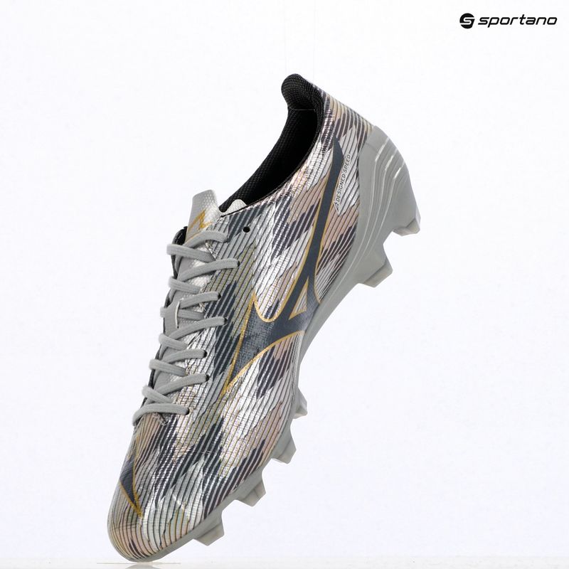 Férfi futballcipő Mizuno α II Pro Md galaxy ezüst/8605 c/gold 9