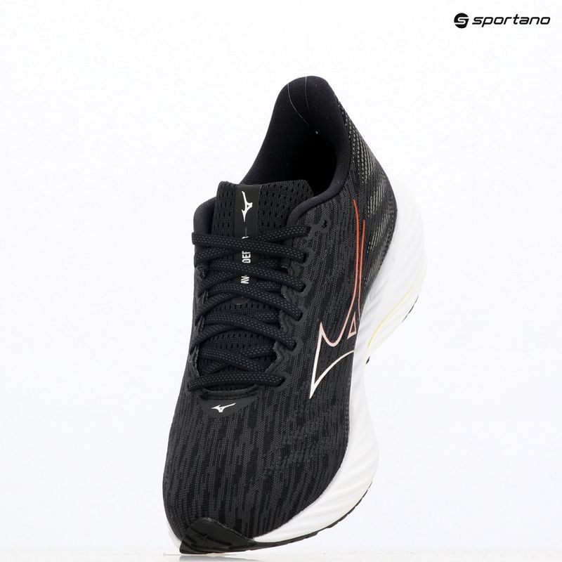 Férfi futócipő Mizuno Wave Rider 28 fekete/fehér/ esti rózsa 9