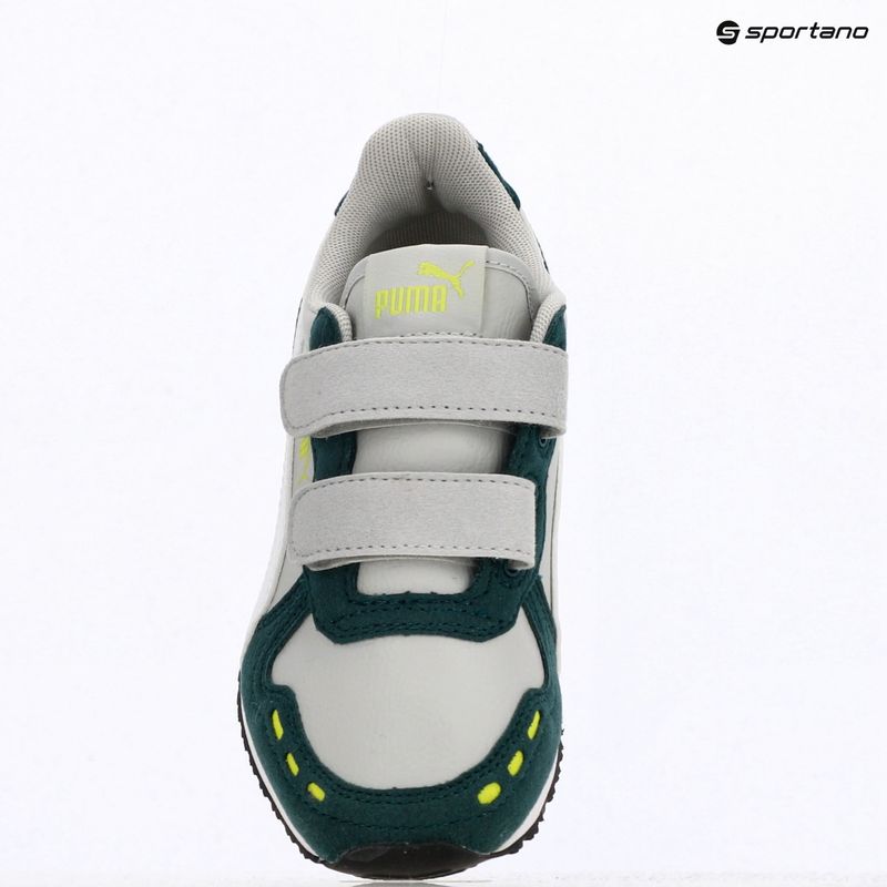 PUMA Cabana Racer SL 20 V PS junior cipő coollightgray/pumawhite/darkmyrtle/limesmash 9