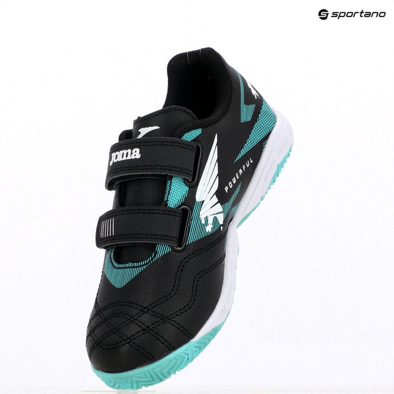 Joma Powerfull Jr IN gyermek focicipő fekete 9
