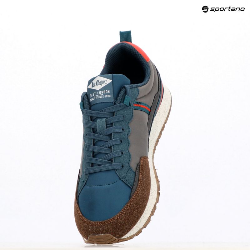 Lee Cooper férfi cipő LCW-25-03-3381MA kék zöld/szürke 9