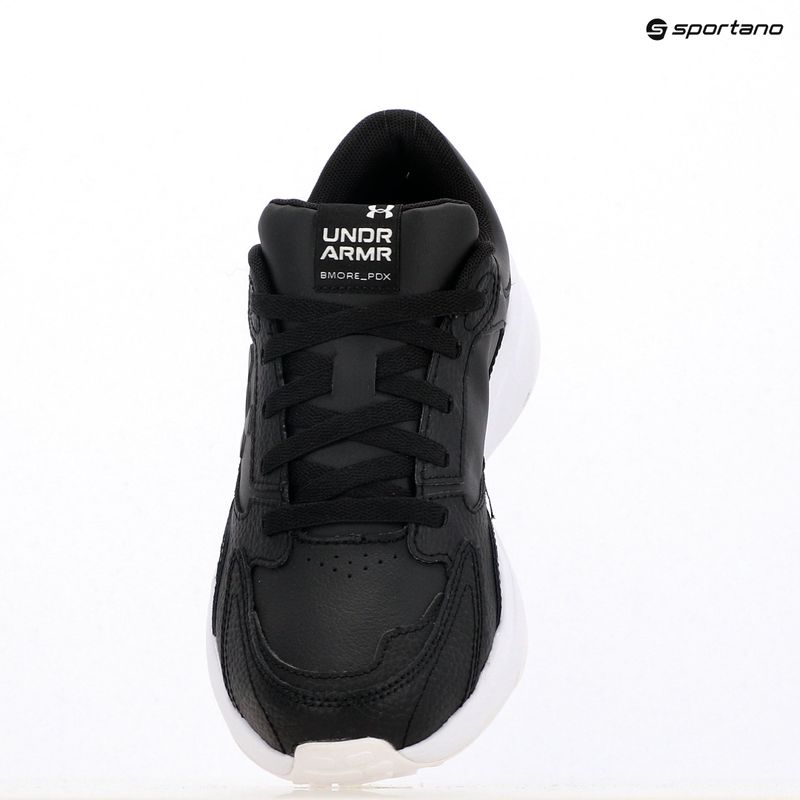 Under Armour Edge Leather férfi edzőcipő fekete/fekete/fehér 9