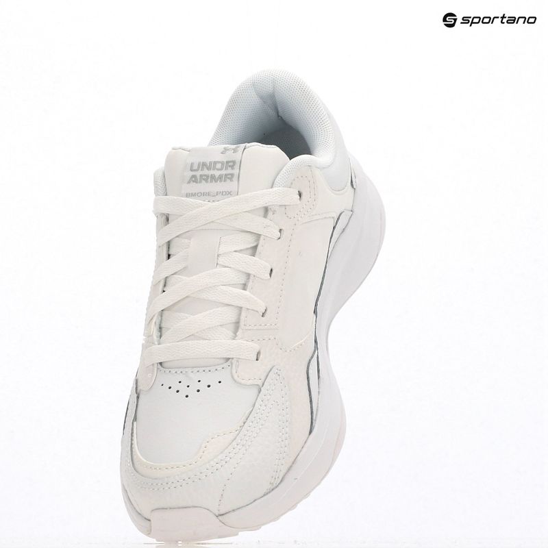 Under Armour Edge Leather fehér/fehér/halószürke férfi edzőcipő 9