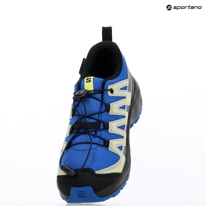 Salomon XA PRO V8 WP gyermek túrabakancs tengerészkék/fekete/éles zöld 16