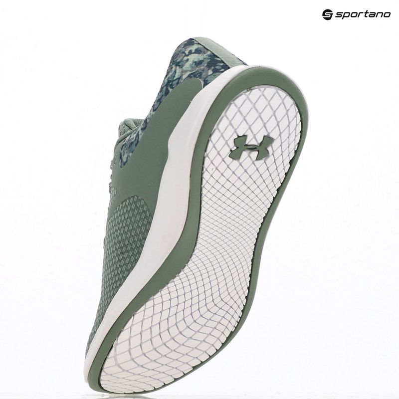 Under Armour Charged Aurora 2+ szilika zöld/fehér/metál szilika női edzőcipő 15