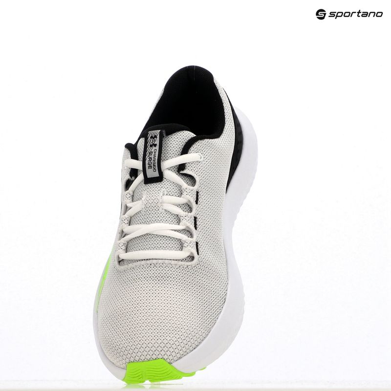 Under Armour Charged Surge 4 fehér/szürkészöld/fekete férfi futócipő 6