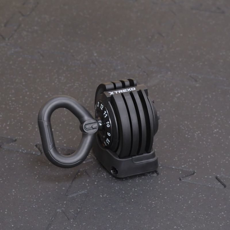XTREXO TXO-B4W004 12kg-os állítható súlyzó fekete 15