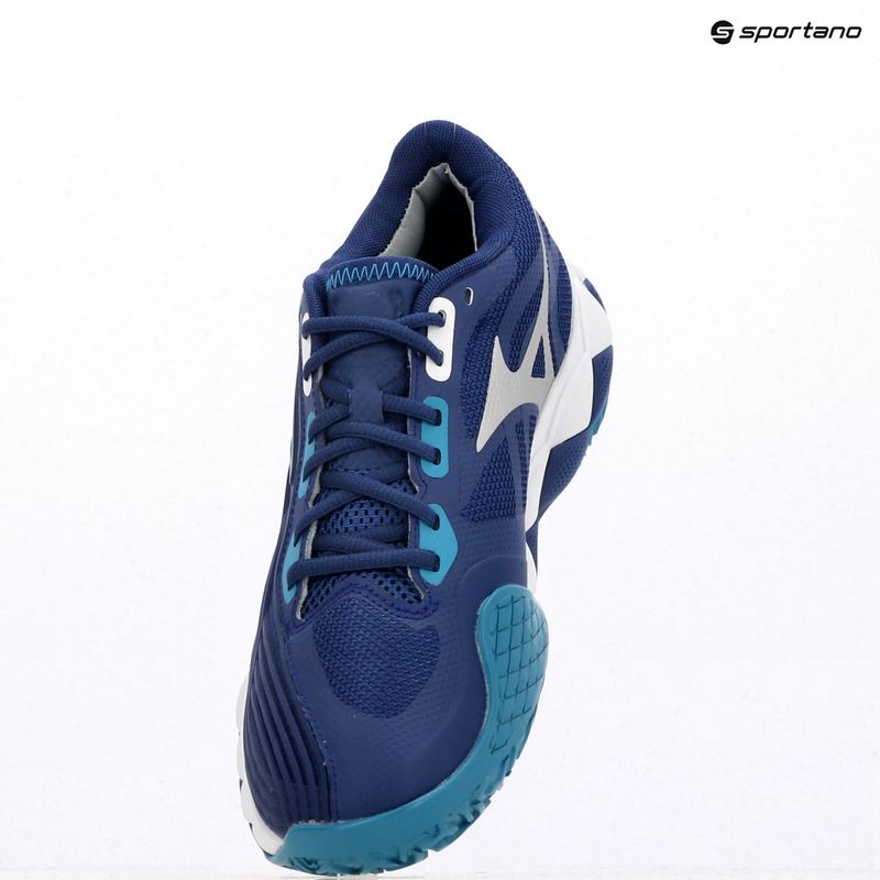 Férfi teniszcipő Mizuno Wave Enforce Tour 2 CC bellwether blue/ white/ fjord blue 9