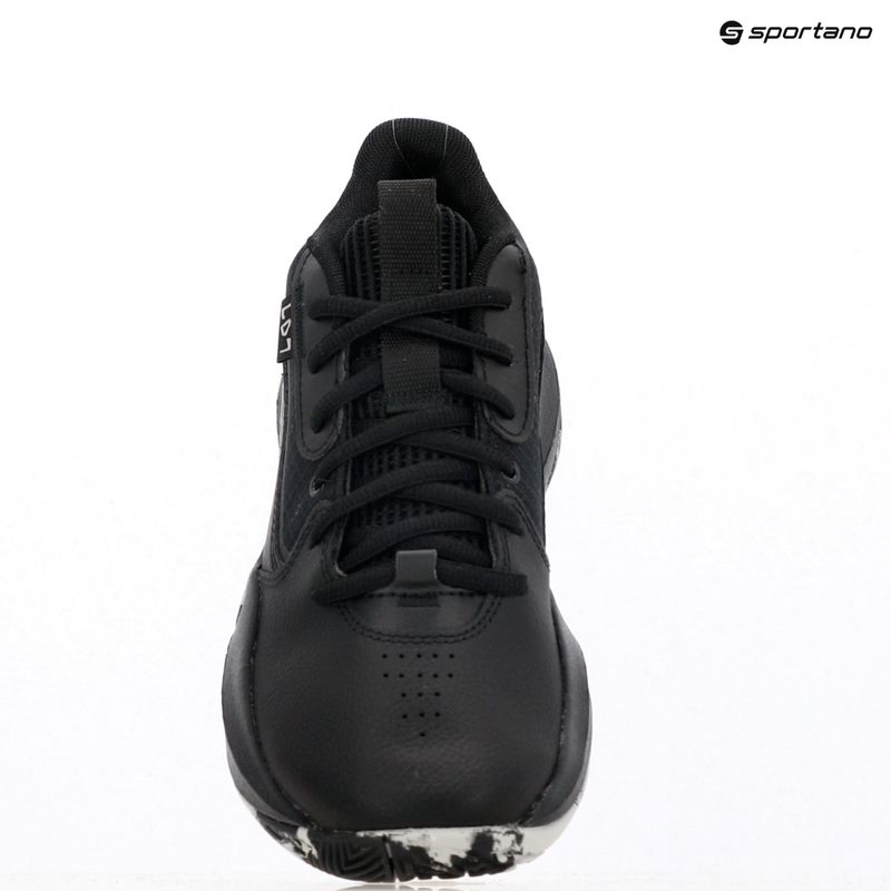 Under Armour GS Lockdown 7 gyermek kosárlabda cipő fekete/fekete/metál ezüst 14