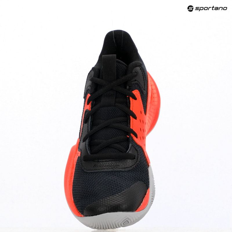 Under Armour Grade School Jet '23 gyermek kosárlabda cipő fekete/ares piros/mod szürke 14