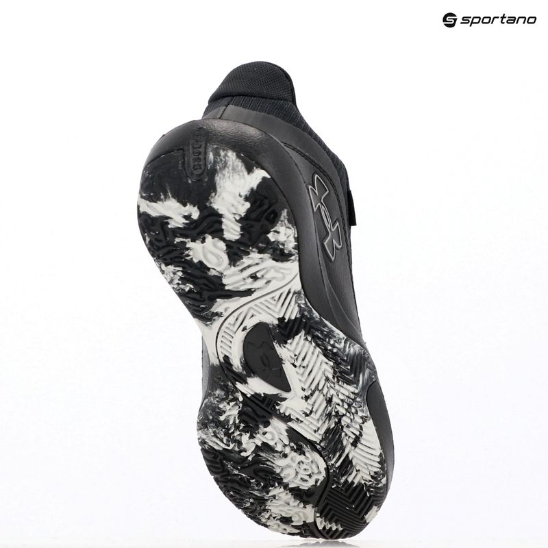 Under Armour Lockdown 7 kosárlabda cipő fekete/fekete/metál ezüst 15