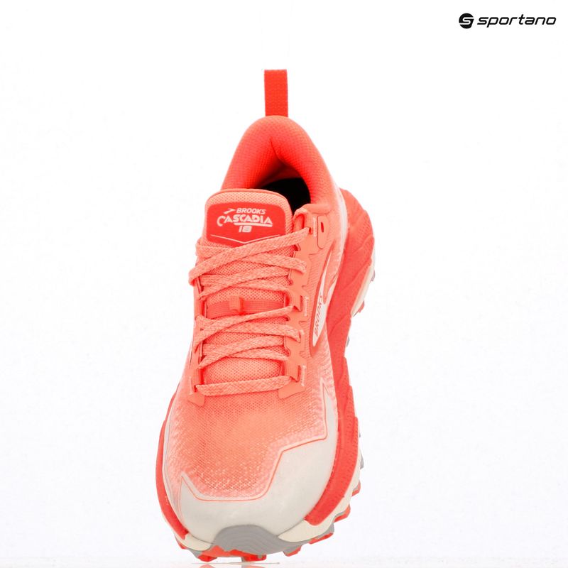 Brooks Cascadia 18 női futócipő parázs/kék mosás/láng 16