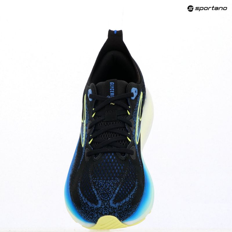 Férfi futócipő Brooks Glycerin 22 wide fit fekete/kobalt/neósárga 15