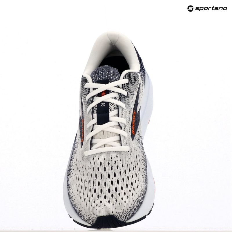 Brooks Ghost 16 férfi futócipő fehér/peacó/narancs 10