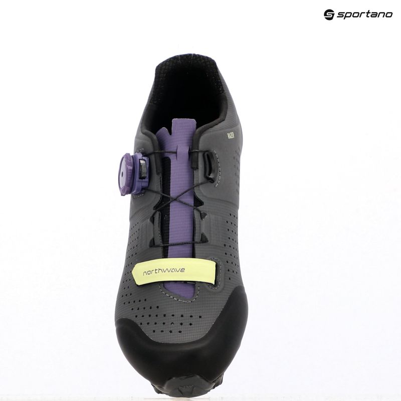 Női MTB kerékpáros cipő Northwave Razer sötétszürke/sötét lila 9