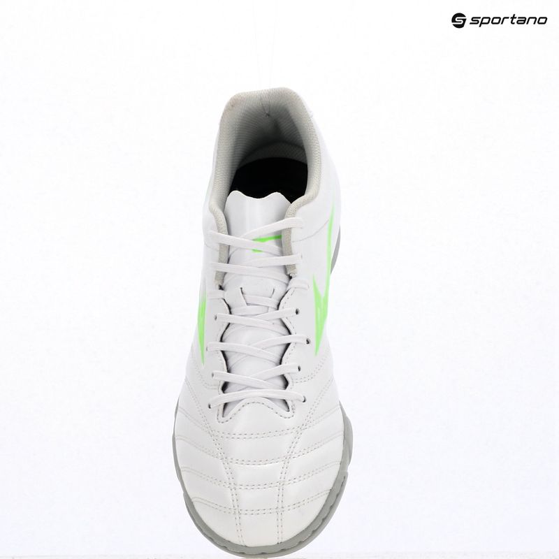 Mizuno Monarcida Neo III Select AS férfi futballcipő fehér/neonzöld 3