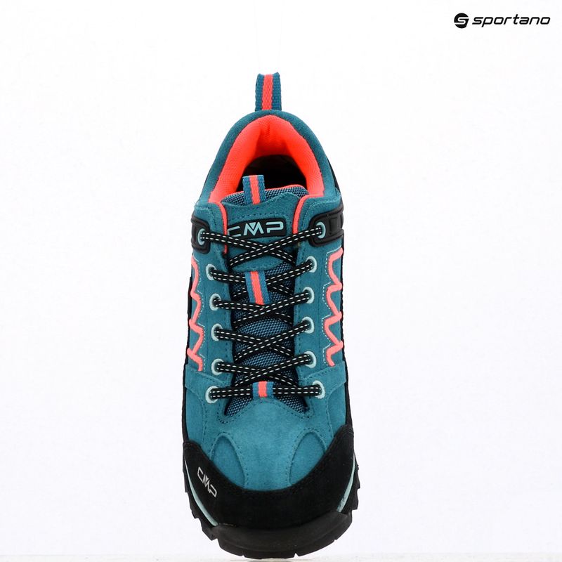 Női túrabakancs CMP Moon Low Wp teal/red fluo 9