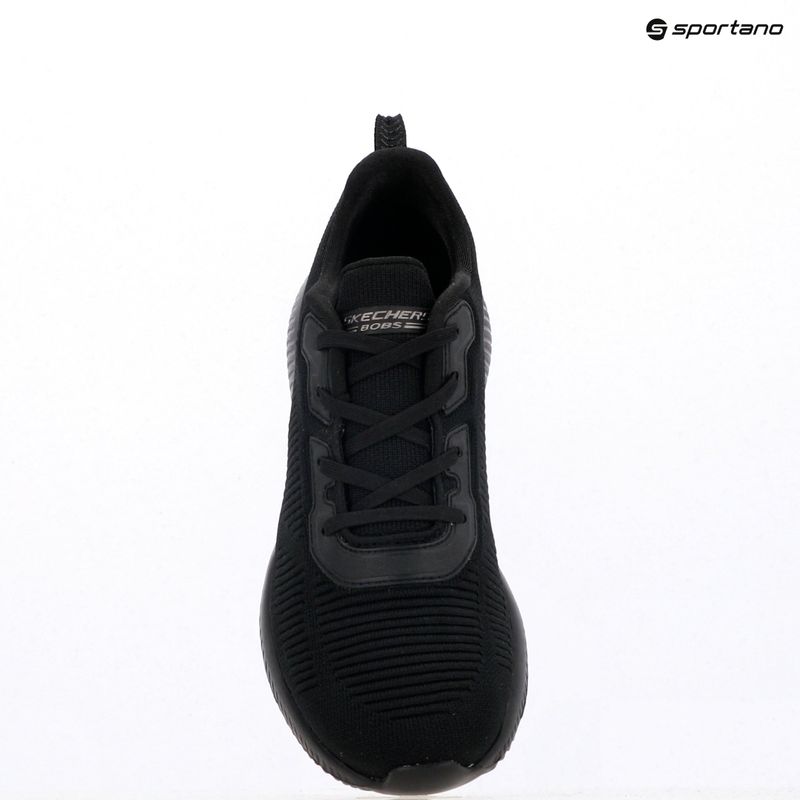 Női SKECHERS Bobs Sport Squad Tough Talk fekete cipők 15
