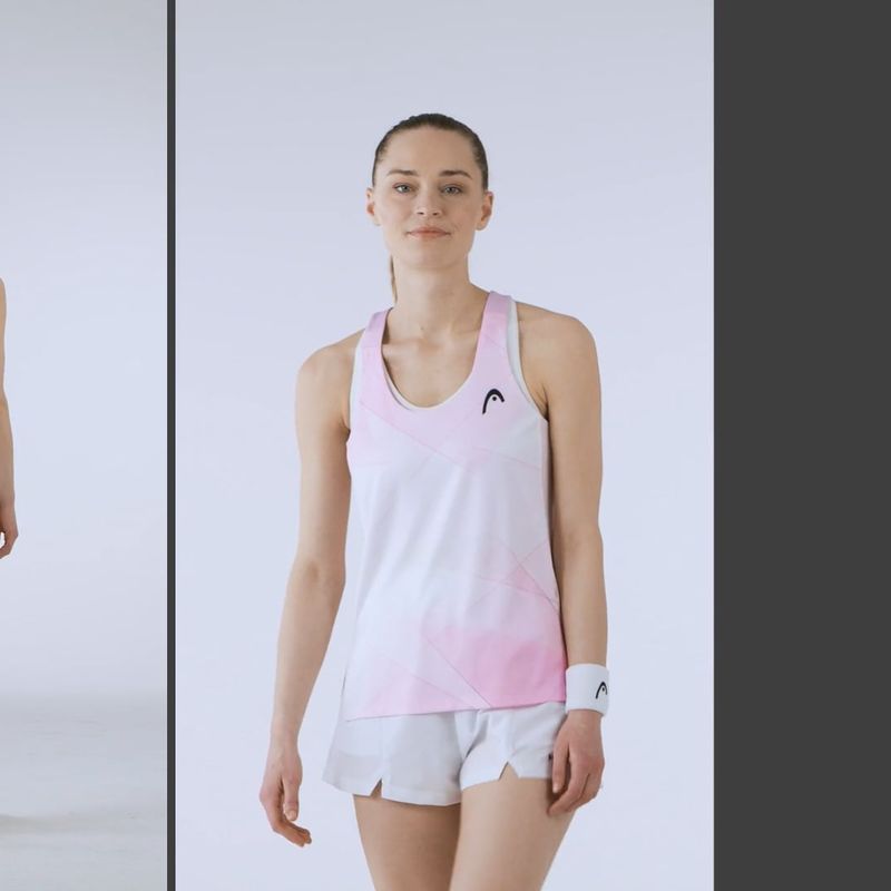 Női tenisz felső HEAD Spirit Tank Top nyomtatás vision w/alight lila 5