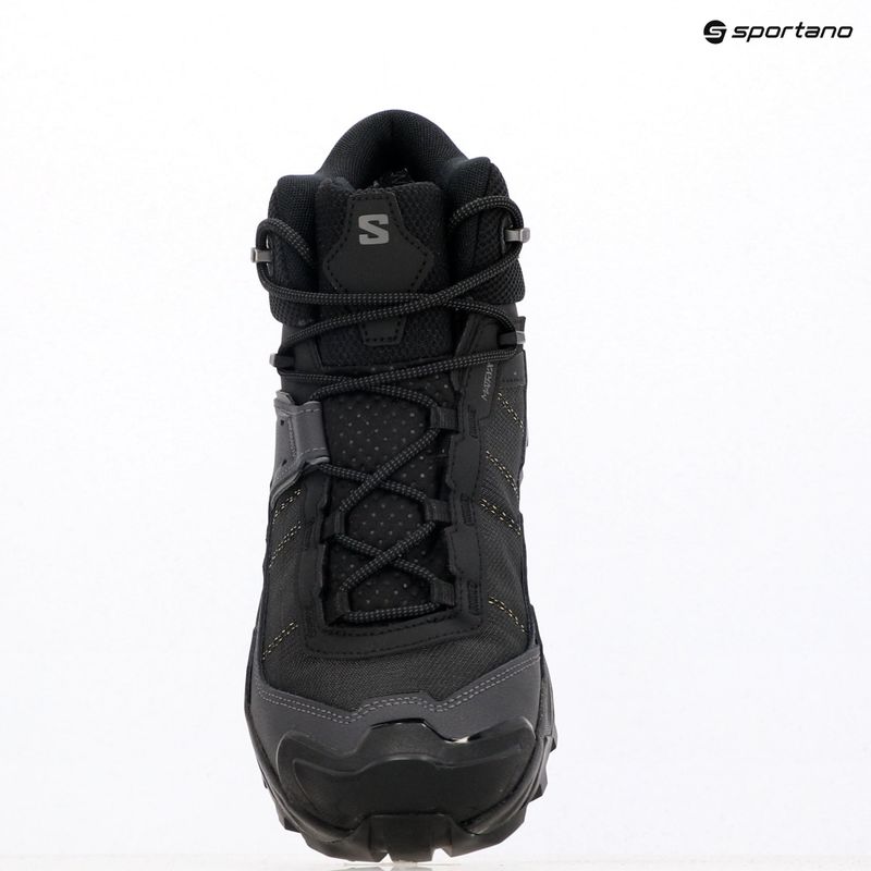 Férfi túracipő Salomon X Ultra 5 MID Wide GTX black/asphalt/ castlerock 12