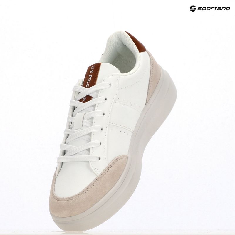 Férfi cipő U.S. Polo Assn. CODY003B fehér/világosbarna 9