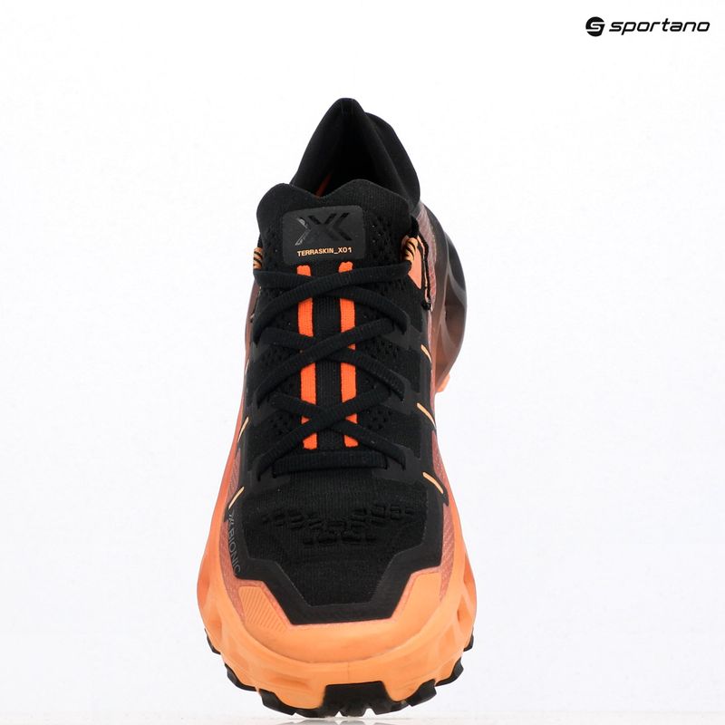 X-Bionic Terraskin X01 x fekete/sötét barack/friss barack futócipő 14