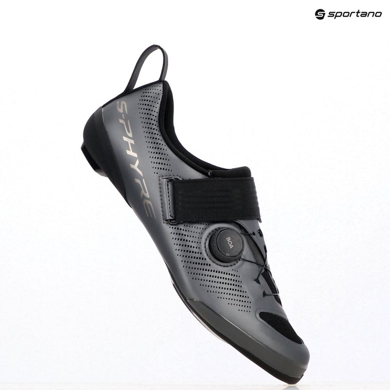 Shimano SH-TR903 matt páncélmetál férfi országúti cipő 9