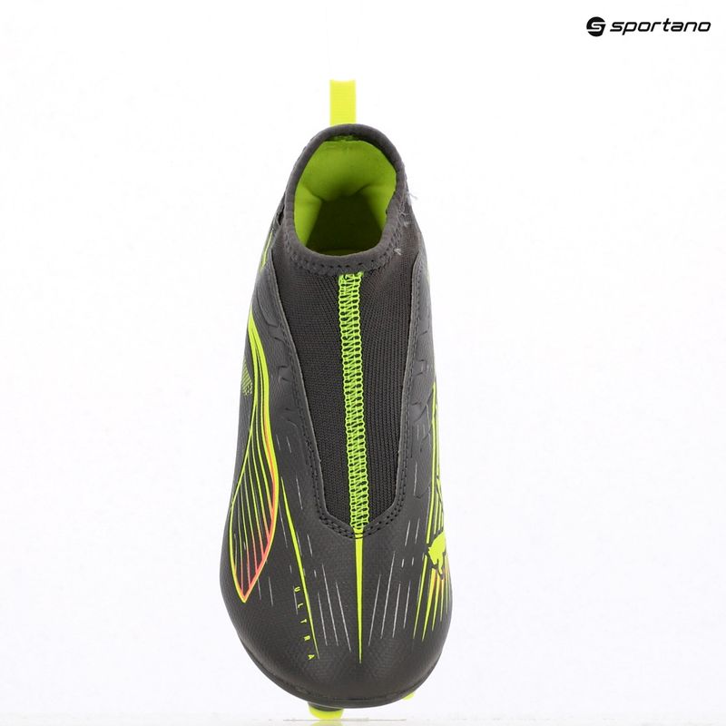 PUMA Ultra 5 Match+ LL FG/AG Jr matt öregedő ezüst/sárga riasztás/puma öregedő ezüst gyermek futballcipő 9