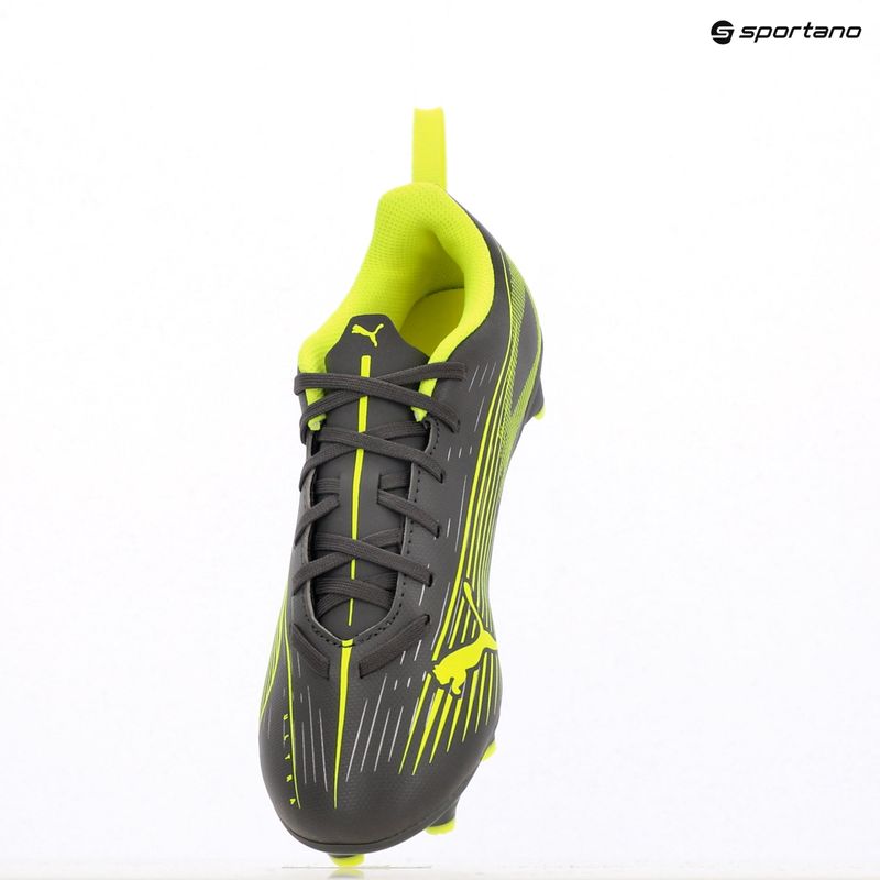 PUMA Ultra 5 Play FG/AG Jr matt öregedő ezüst/sárga riasztás/puma öregedő ezüst gyermek focicipő 9
