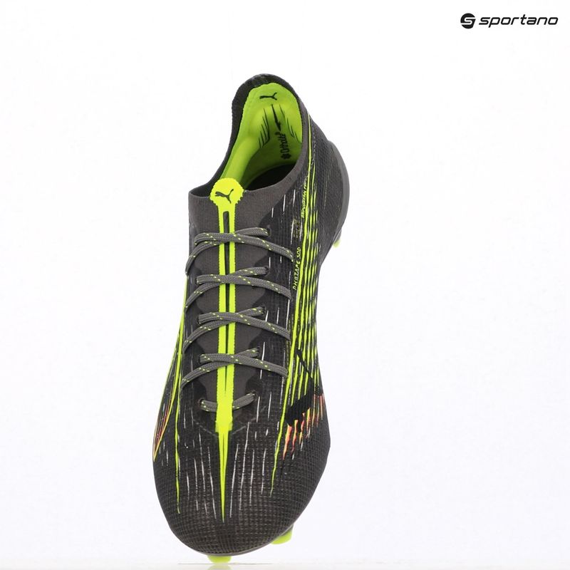 PUMA férfi futballcipő Ultra 5 Ultimate FG matt öregedő ezüst/sárga riasztás/sun struck 9