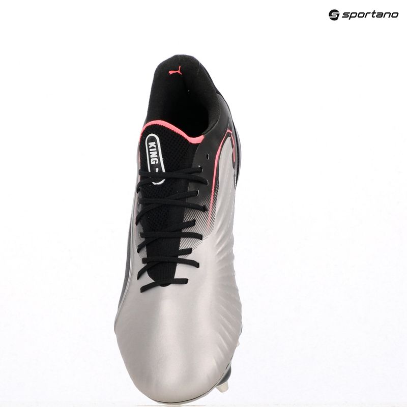 PUMA King Ultimate MxSG férfi futballcipő puma ezüst/puma fekete/sun struck/puma fehér 9