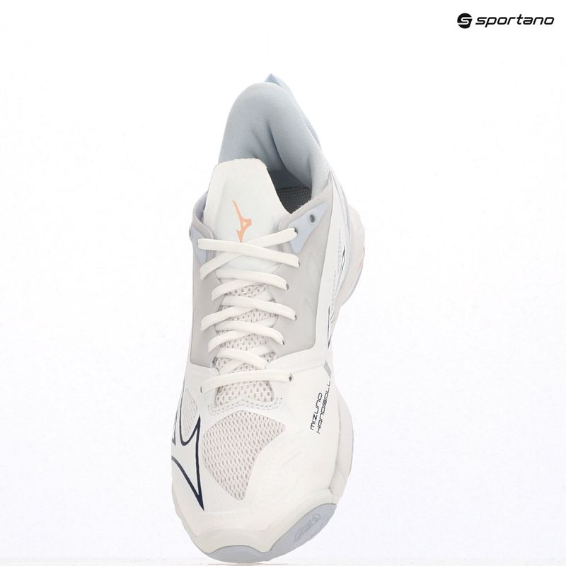 Női kézilabda cipő Mizuno Wave Mirage 5 fehér/sárga barack/barack parfait 9