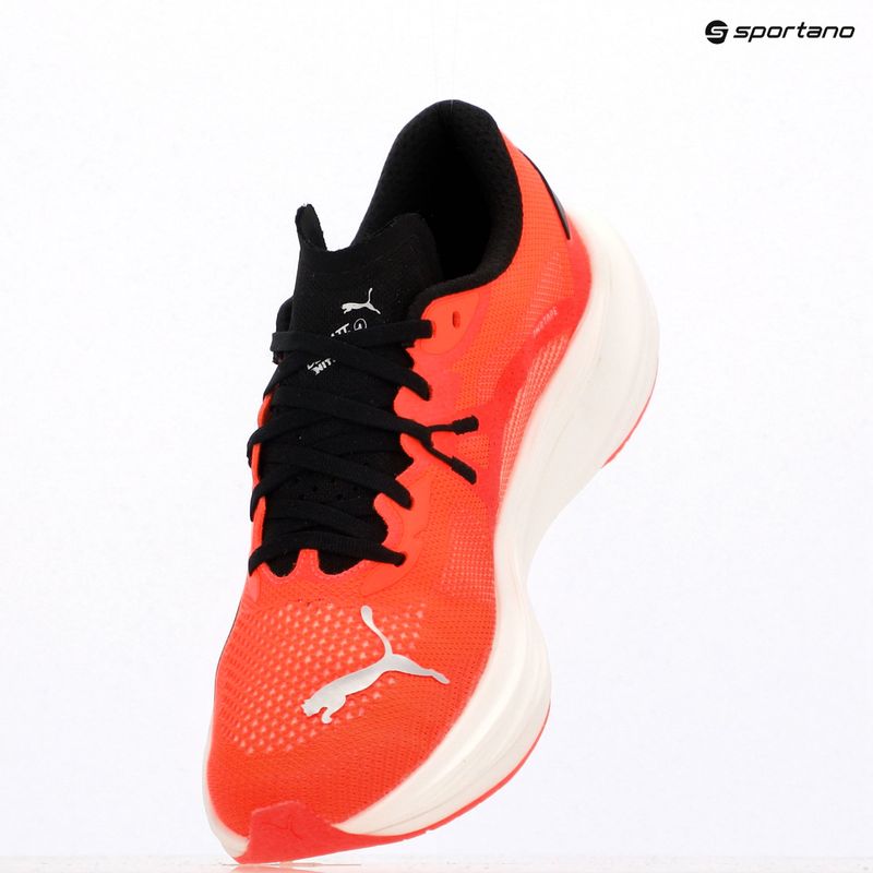PUMA Deviate Nitro 3 férfi futócipő izzó piros/puma fekete 9