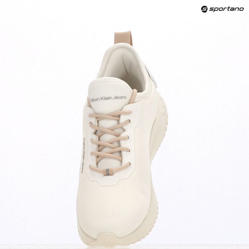 Calvin Klein női cipő YW0YW01665 Eva Runner Sock Mix In Hitech fényes fehér/krémfehér/rózsaszín 9