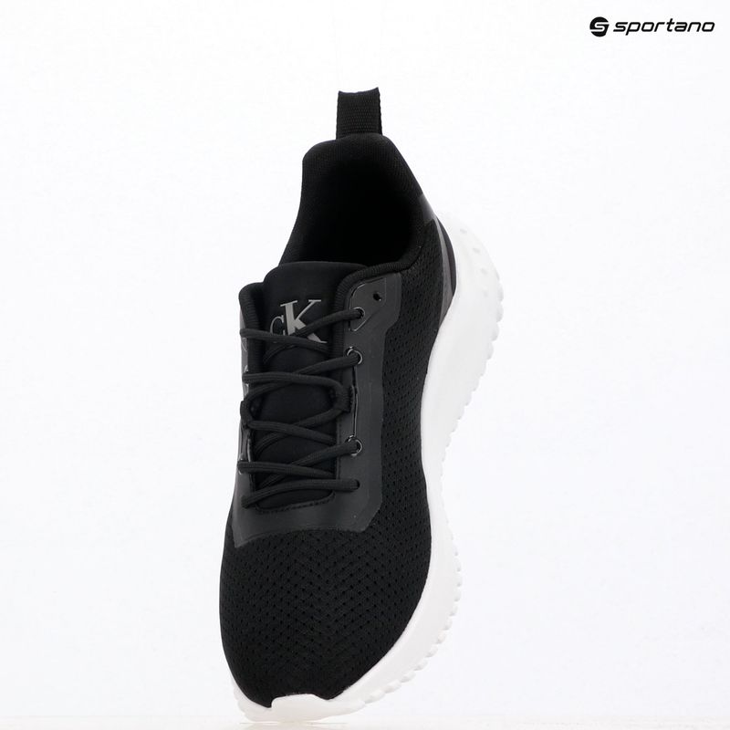 Calvin Klein férfi cipő YM0YM01285 Hike Runner Mix Mesh Fekete/Fényes Fehér 9
