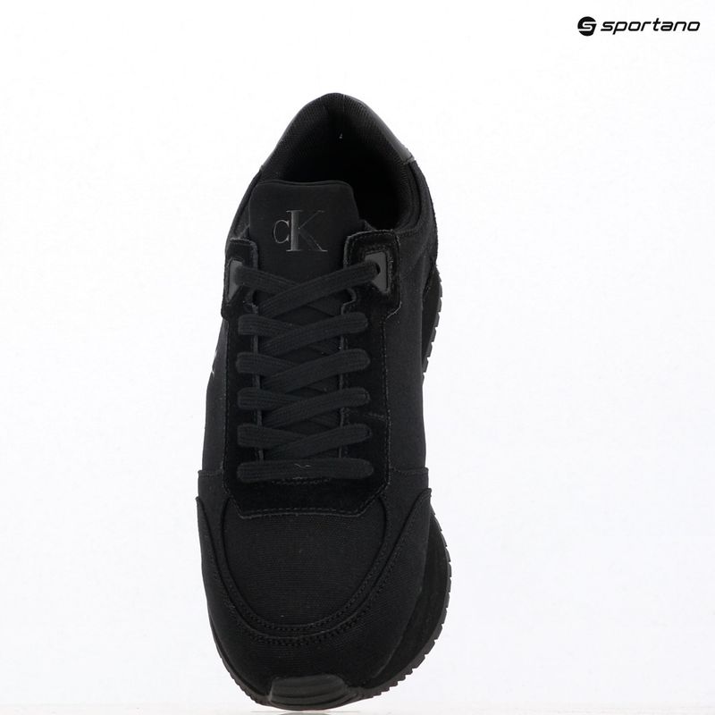 Férfi cipő Calvin Klein YM0YM01217 Runner Sock Laceup Mg Canvas tripla fekete 9
