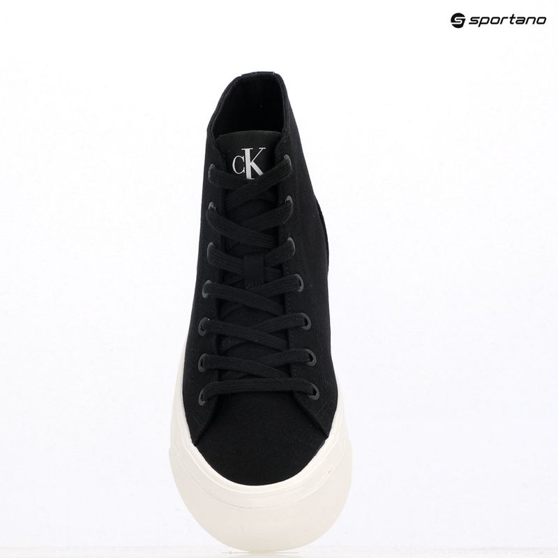 Calvin Klein női tornacipő YW0YW01764 Vulc Flatform Mid Cv Mg fekete/fényes fehér 9