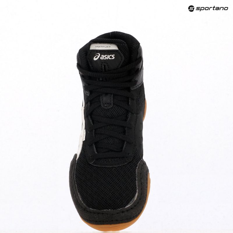 ASICS Matflex 7 GS gyermek birkózócipő fekete/fehér 15