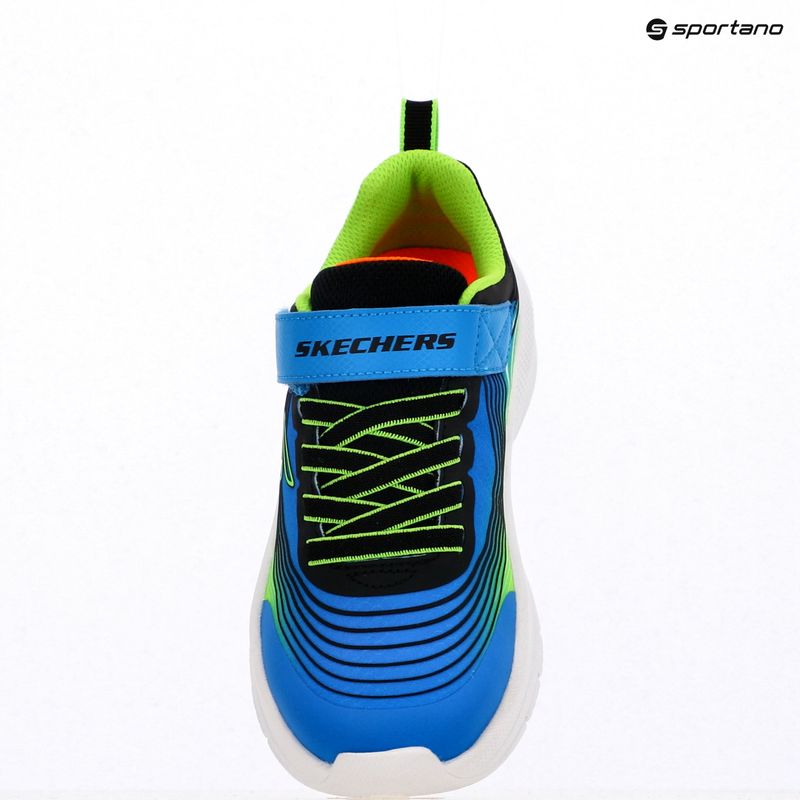 Skechers Microspec Advance gyerekcipő kék/lime 9
