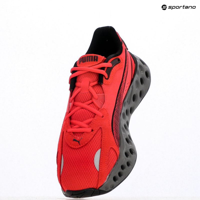 PUMA Softride Frequence futócipő minden idők piros/puma fekete/hűvös sötétszürke színben 3