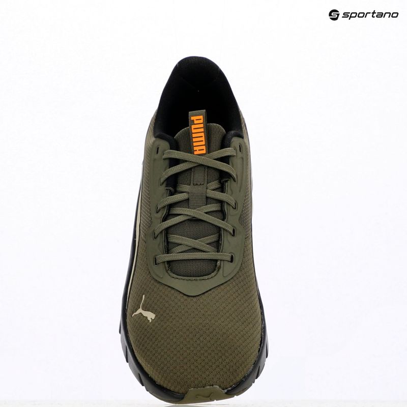 PUMA Flexfocus Lite Modern Woven futócipő lódzöld/sivatagi por 3