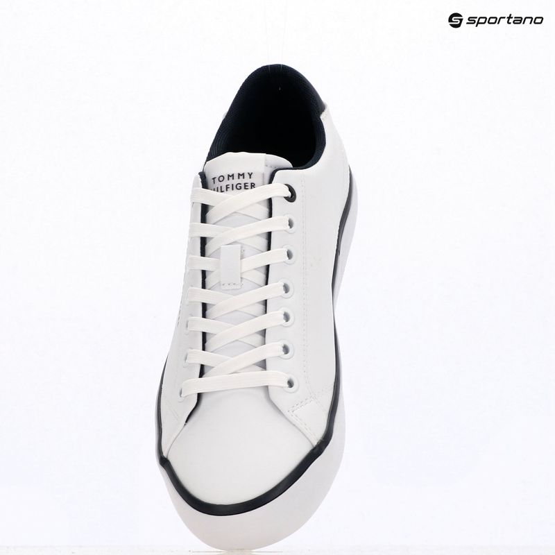 Tommy Hilfiger férfi edzőcipő Th Hi Vulc Core Low Leather Ess YBS fehér 9